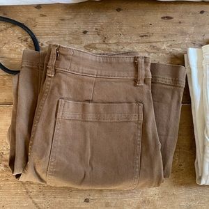 Everlane Wide Leg Crop Sz 6 - Brown